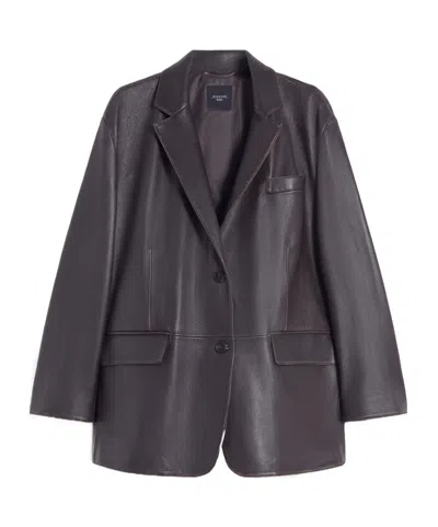 MAX MARA BLAZER OVER IN PELLE