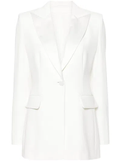 Max Mara Plinio Single-breasted Blazer In White