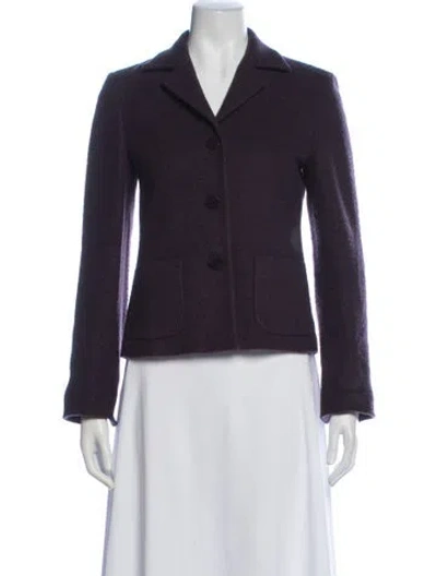 Pre-owned Max Mara Blazer In Purple