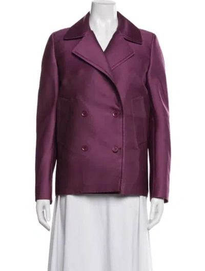 Pre-owned Max Mara Blazer In Purple