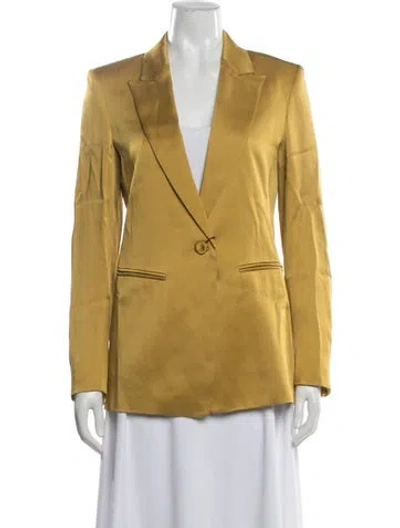 Pre-owned Max Mara Blazer W/ Tags In Yellow