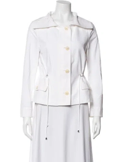 Pre-owned Max Mara Blazer In White