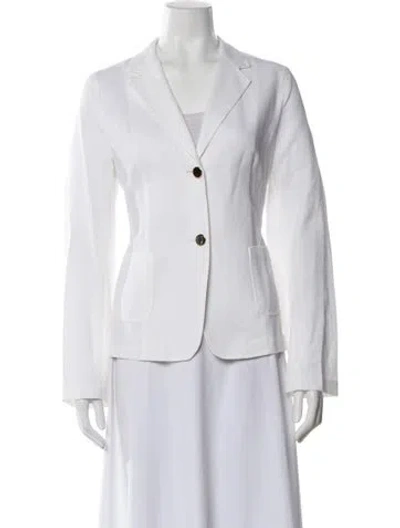 Pre-owned Max Mara Blazer In White