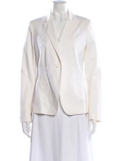 Pre-owned Max Mara Blazer In White