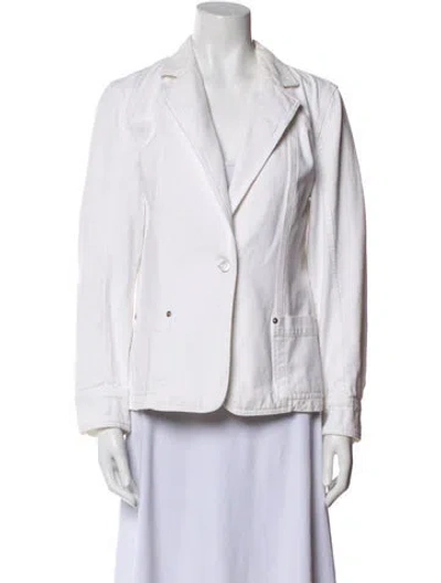 Pre-owned Max Mara Blazer In White