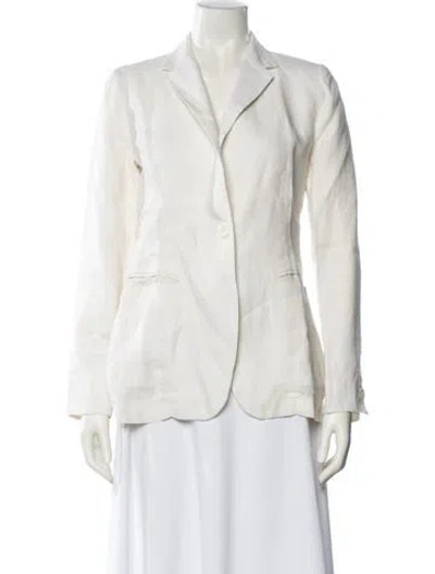 Pre-owned Max Mara Blazer In White
