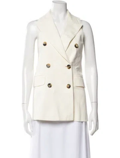 Pre-owned Max Mara Blazer In White