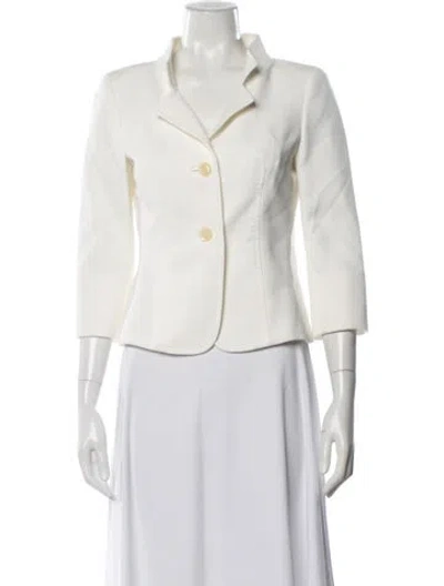 Pre-owned Max Mara Blazer In White