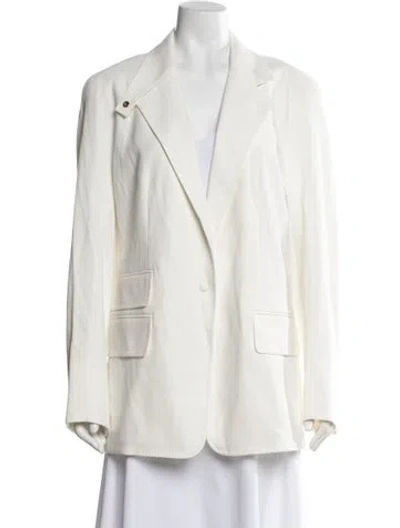 Pre-owned Max Mara Blazer In White