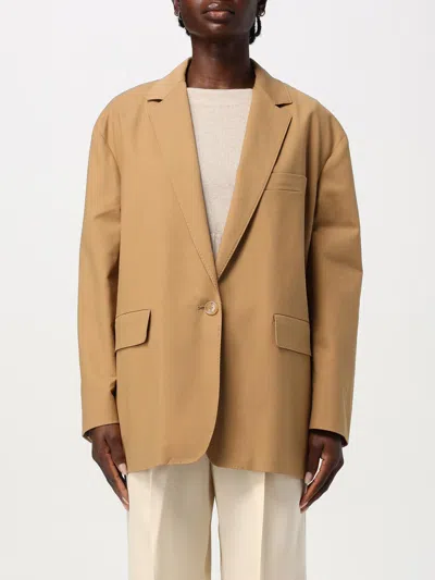 Max Mara Blazer Woman Beige Women In Cream