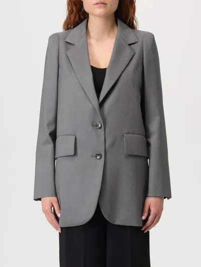 Max Mara Blazer Woman Grey In Gray