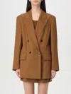 Max Mara Palanca Double Breasted Blazer In Brown