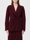 Max Mara Blazer Woman  Pianoforte In Burgundy