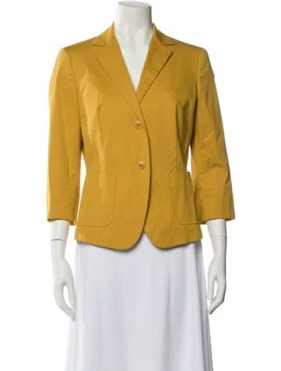 Pre-owned Max Mara Blazer In Yellow