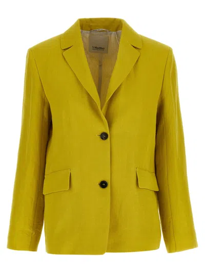 Max Mara 's Blazer In Yellow