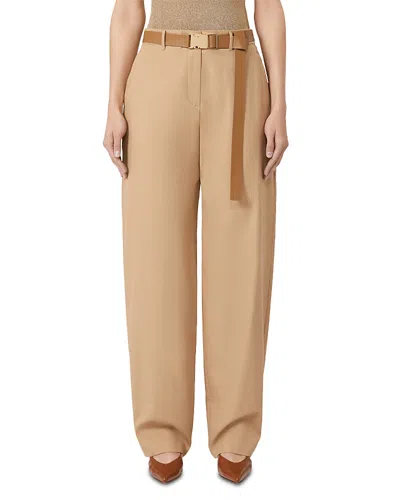 MAX MARA BLEU HIGH WAIST PANTS