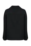 Max Mara Blouse In Cotton And Linen Drill In Blu