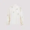Max Mara Caladio Long-sleeved Shirt With All-over Embroidery