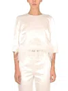 Max Mara Blouse With Feathers In White
