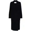 Max Mara Blue Jene Coat In Black