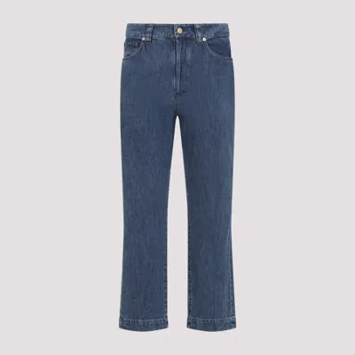 MAX MARA BLUE COTTON JEANS