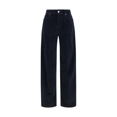 Max Mara Blue Cotton Pants