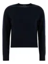 Max Mara Blue Crewneck Sweater In Blue