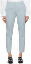 Max Mara Blue Cropped Trousers In 017 Light Blue