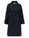 Max Mara Blue Ctrench Trench Coat In Blue