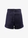 Max Mara Mxmcalca Tailored Shorts Belt Loops Pockets In Blue