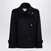 Max Mara Blue Double-breasted Coat