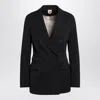 Max Mara Double-breasted Fitted Jacket In Blue