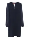 Max Mara Blue Dress In Blue
