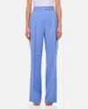 Max Mara Durante Wide Leg Pants In Blue