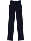 Max Mara Ermes Cropped Straight-leg Pants In Blue