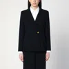 MAX MARA BLUE JACKET IN WOOL GABARDINE