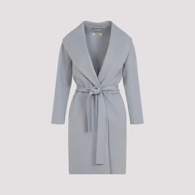 Max Mara Blue Messi Wool Coat