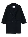 Max Mara Double-breasted Blazer In Blue