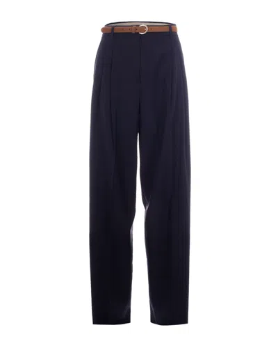 Max Mara Blue Relaxed Pants