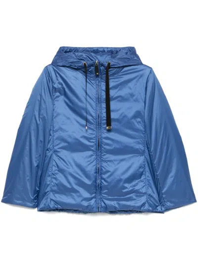 Max Mara Blue Short Hooded Jacket
