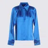 Max Mara Pleated Silk Shirt Buttoned Cuffs