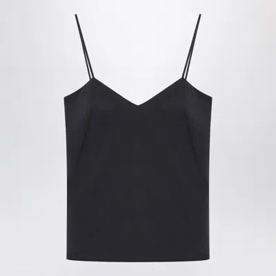 MAX MARA MAX MARA BLUE SILK TANK TOP