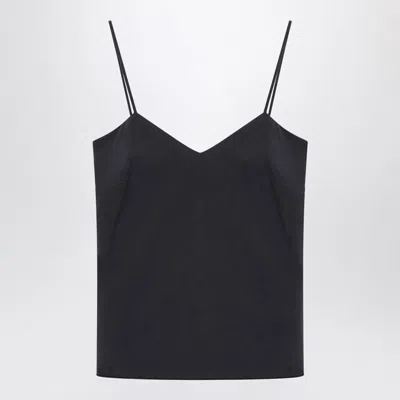 MAX MARA MAX MARA BLUE SILK TANK TOP