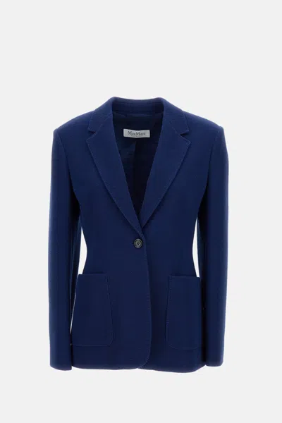 Max Mara Blue Single-breasted Blazer