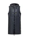 Max Mara Blue Solid Hood Jacket In Blue