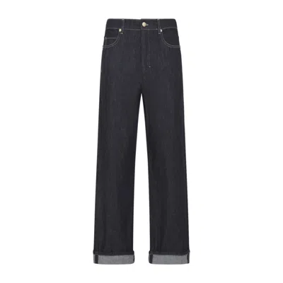 Max Mara Blue Straight-leg Jeans