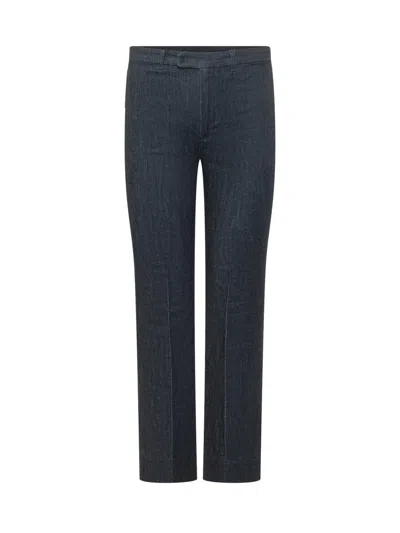 Max Mara Blue Straight Mid Rise Jeans