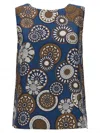Max Mara Reversible Geometric Pattern Top In Multi