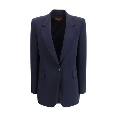MAX MARA BLUE TRIACETATE BLAZER