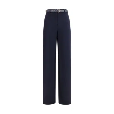 Max Mara Blue Triacetate Dress Women's Pants